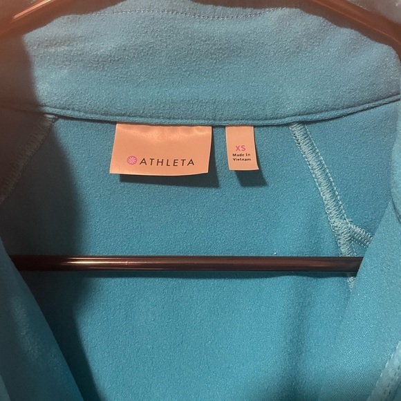 Athleta 1/2 Zip Running Top Turquoise Women's XS, fits like S - Picture 3 of 10